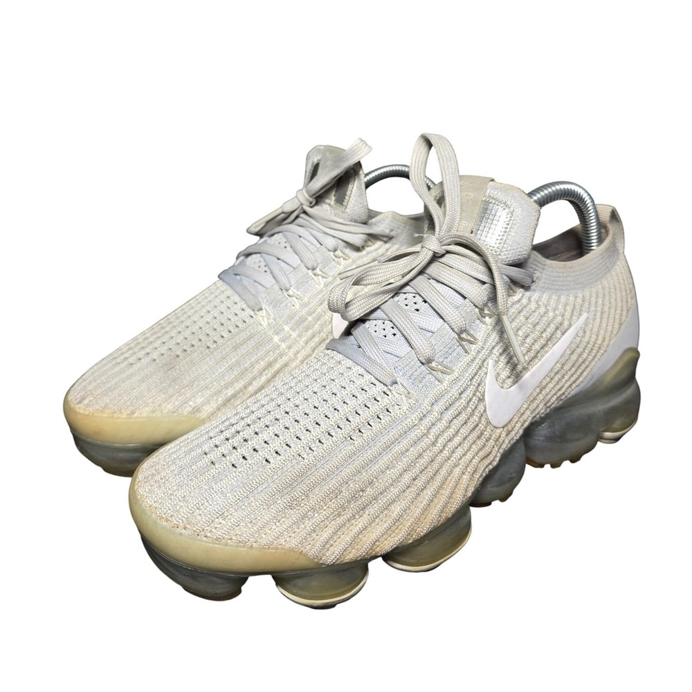 Nike Air VaporMax 3.0 Flyknit Light Grey White AJ6910-101 Womens Running Shoes